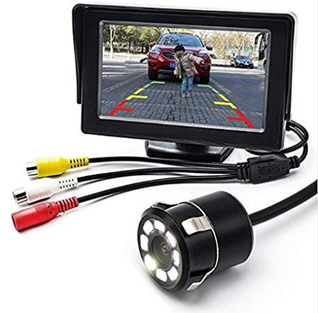 Car Rear View Camera Kit 4.3 Inch Monitor With Camera