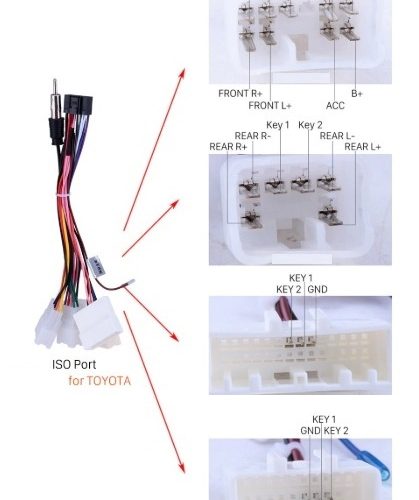 Toyota Car Stereo Coupler & Wire Harness ( Android )