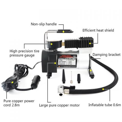 Electric Portable Tyre Inflator Pump For Car