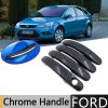 carbon fiber chrome door handle cover for ford cars wavehertz