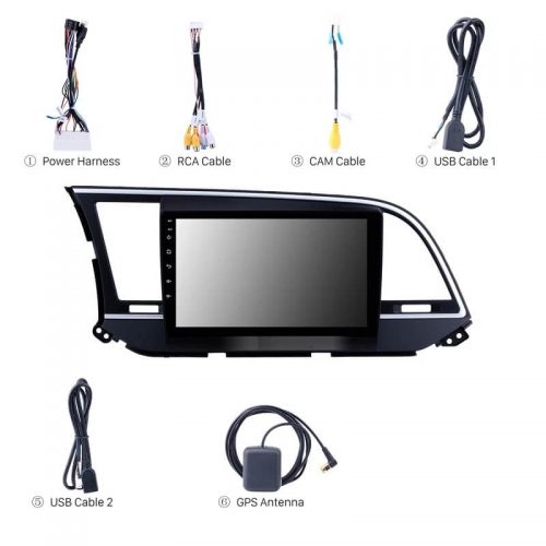 Hyundai Elantra Android Player 9 Inch Touch Display