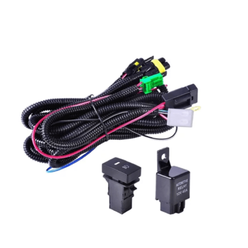 Universal Fog Lamp Wiring Harness Kit With Switch & Relay (H8/H11)