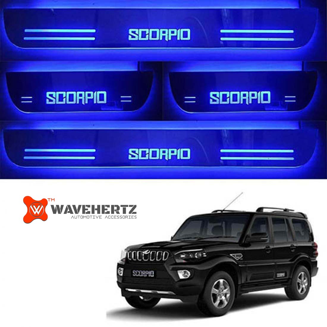 Mahindra Scorpio LED Door Sill Guard Scorpio LED Scuff Plates
