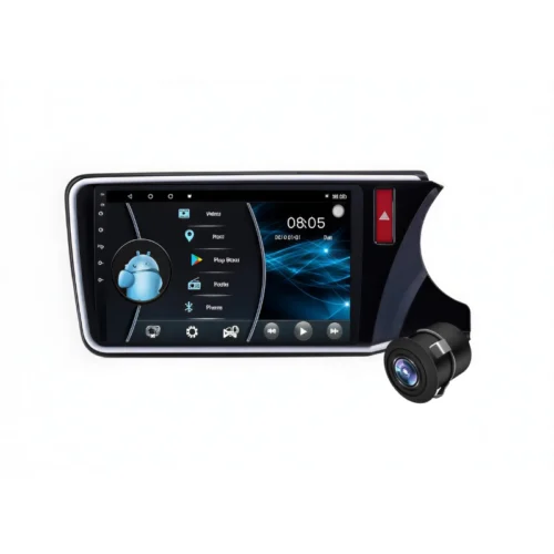 Honda City I-Dtech (2014-2019) 9 Inch Android Stereo TS7 Quad Core | 2GB RAM 32GB ROM | AHD Reverse Camera | With Frame