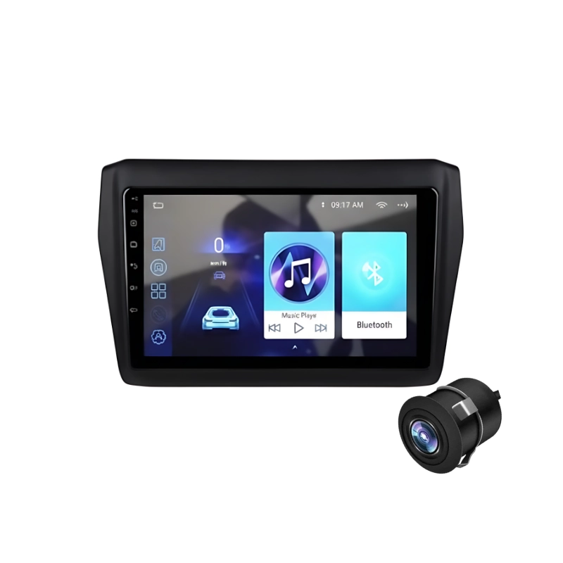 Maruti Suzuki Swift Wavehertz TS7 9 Inch Android Stereo With AHD Reverse Camera & Frame