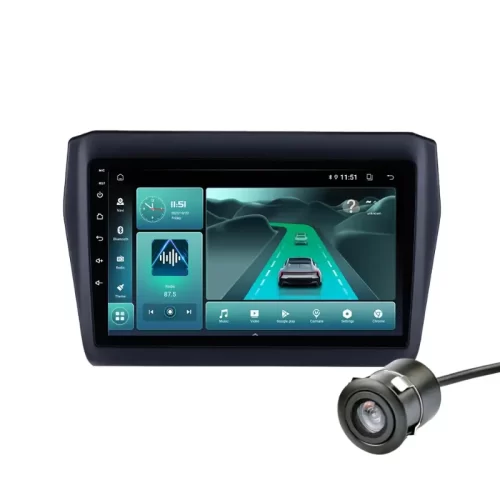Maruti Suzuki Swift (2018-2023) 9 Inch Android Stereo TS7 Quad Core | 2GB RAM 32GB ROM | AHD Reverse Camera | With Frame