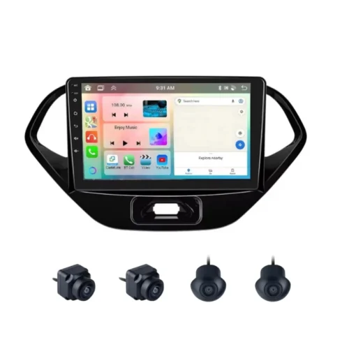 Ford Figo 9 Inch Android Car Stereo With 360 Bird View Camera