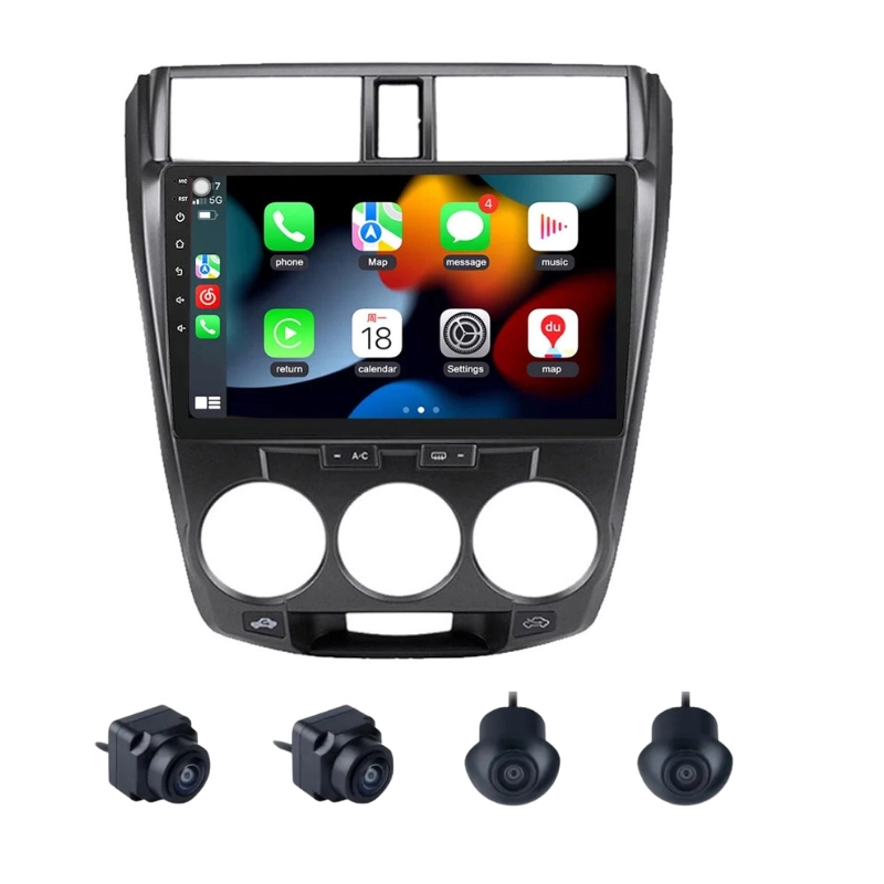 Honda City I-VTEC 9 Inch Android Car Stereo With 360 Bird View Camera (2009-2013)