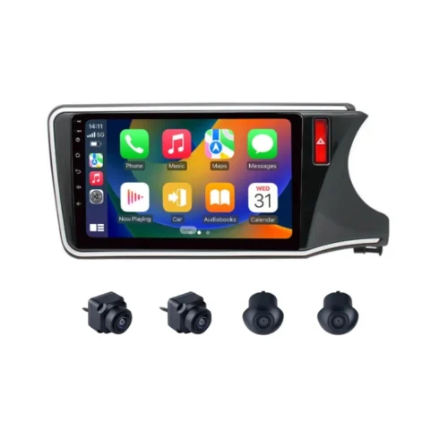 Honda City I-VTEC 9 Inch Android Car Stereo With 360 Bird View Camera (2014-2019)