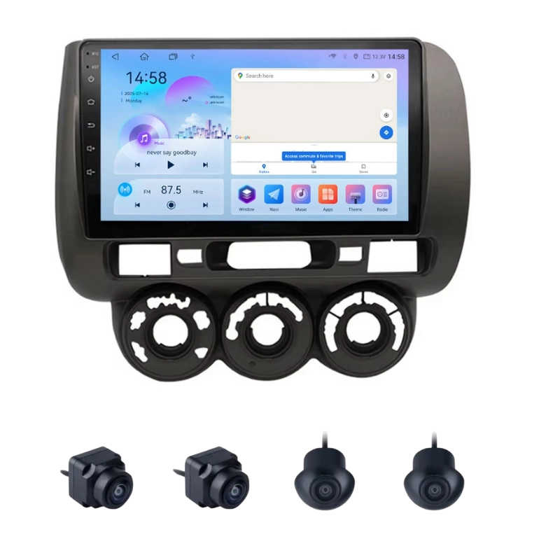 Honda City ZX 9 Inch Android Car Stereo With 360 Bird View Camera (2004-2008)