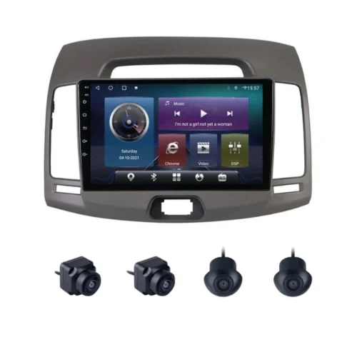 Hyundai Elantra 9 Inch Android Car Stereo With 360 Bird View Camera (2007-2013)