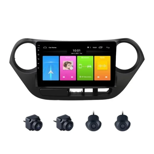 Hyundai Grand i-10 9 Inch Android Car Stereo With 360 Bird View Camera