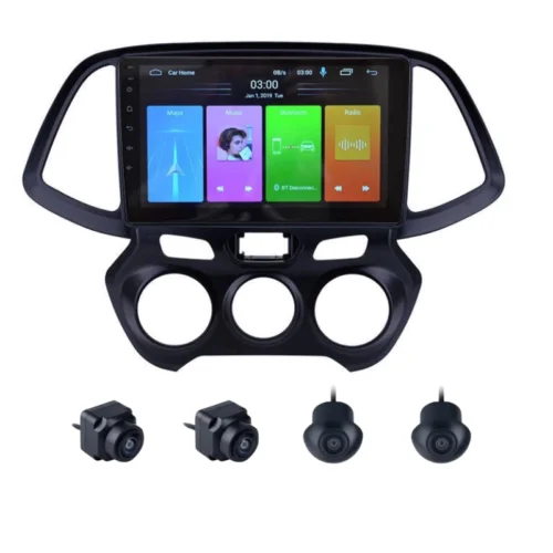 Hyundai Santro 9 Inch Android Car Stereo With 360 Bird View Camera (2018+)