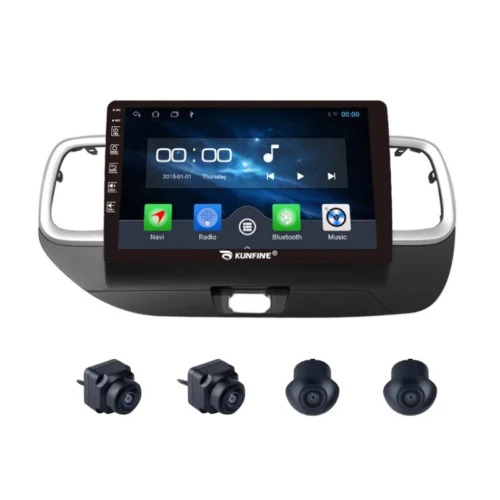 Hyundai Venue 9 Inch Android Car Stereo With 360 Bird View Camera