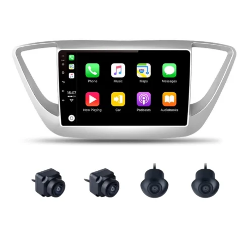 Hyundai Verna 9 Inch Android Car Stereo With 360 Bird View Camera (2017-2020)