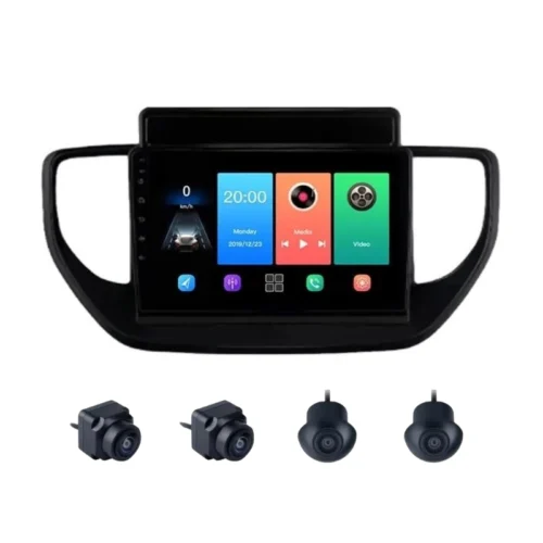 Hyundai Verna 9 Inch Android Car Stereo With 360 Bird View Camera (2021+)