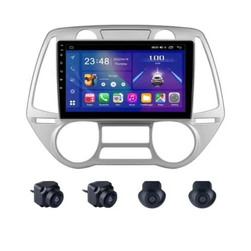 Hyundai i-20 9 Inch Android Car Stereo With 360 Bird View Camera (2008-2011)