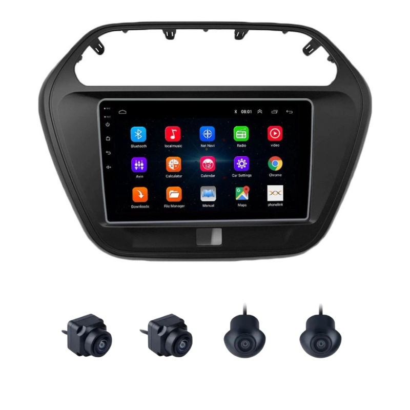 Mahindra TUV300 9 Inch Android Car Stereo With 360 Bird View Camera
