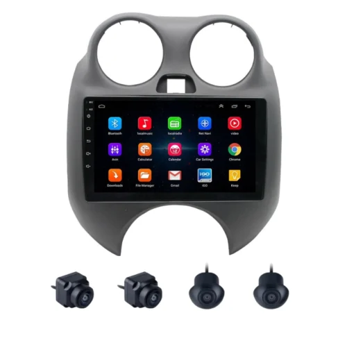 Nissan Micra 9 Inch Android Car Stereo With 360 Bird View Camera