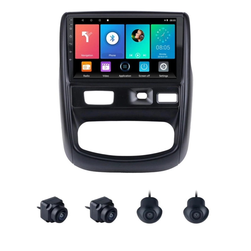 Nissan Terrano 9 Inch Android Car Stereo With 360 Bird View Camera
