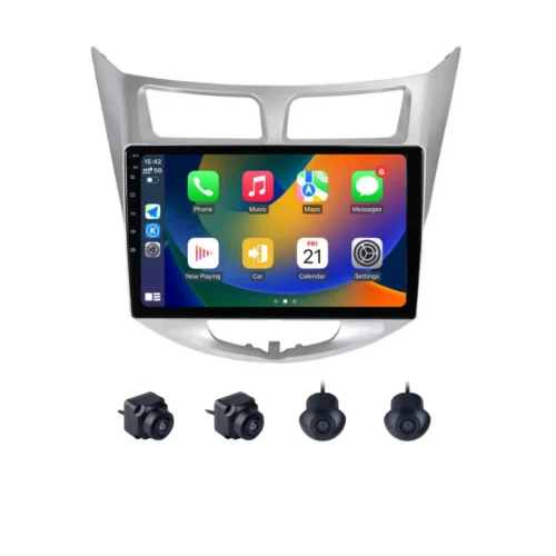 Hyundai Verna Fluidic 9 Inch Android Car Stereo With 360 Bird View Camera (2012-2017)