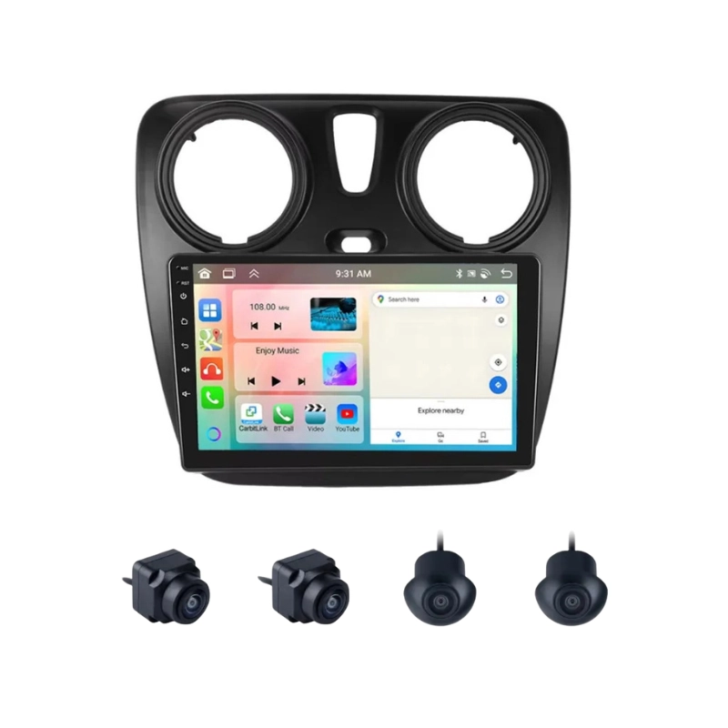 Renault Lodgy 9 Inch Android Car Stereo With 360 Bird View Camera