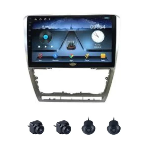 Skoda Laura 9 Inch Android Car Stereo With 360 Bird View Camera