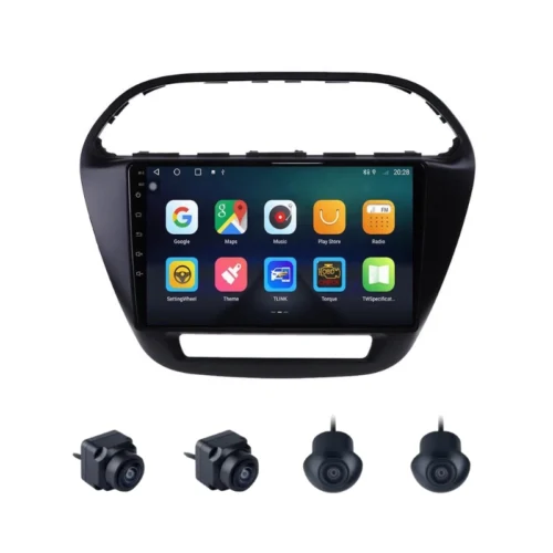 Tata Tiago 9 Inch Android Car Stereo With 360 Bird View Camera