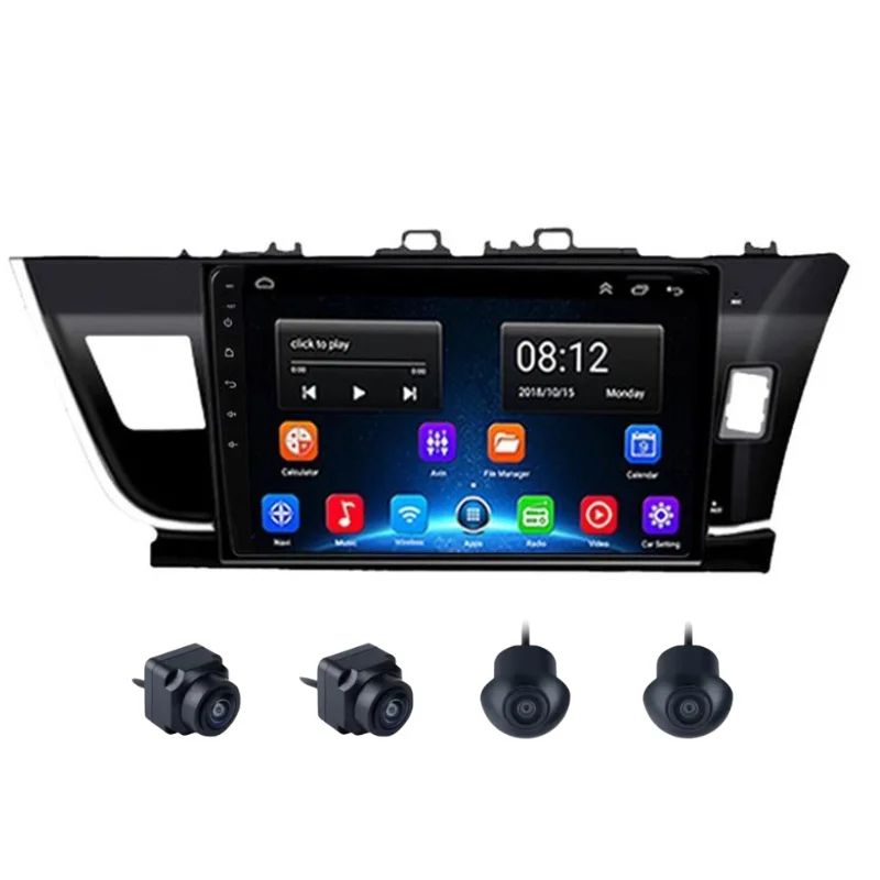 Toyota Corolla Altis 9 Inch Android Car Stereo With 360 Bird View Camera (2014-2017)