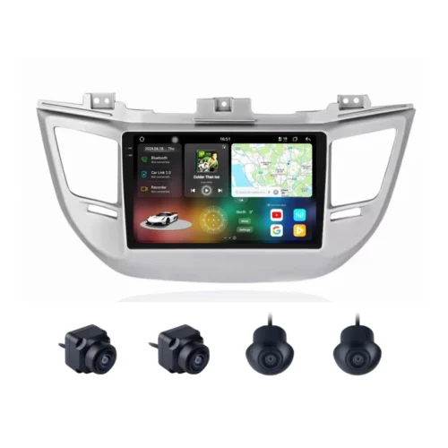 Hyundai Tucson 9 Inch Android Car Stereo With 360 Bird View Camera