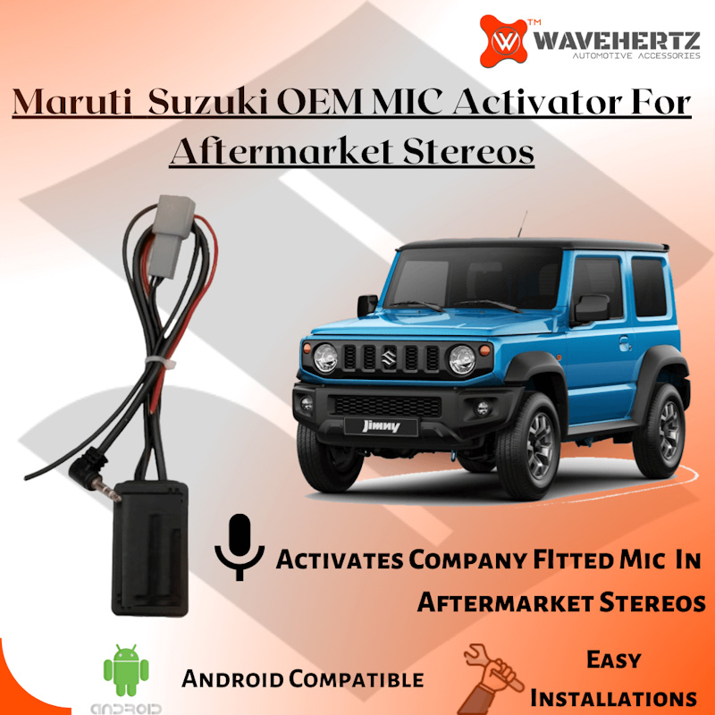 Maruti Suzuki Stock Company Fitted Original Mic Activator Retention Wiring Coupler For Aftermarket Android Stereos