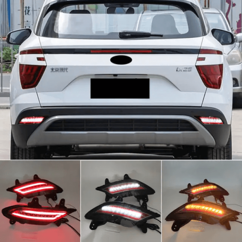 Hyundai Creta Reflector LED Light For Rear Bumper With Matrix (2020+)