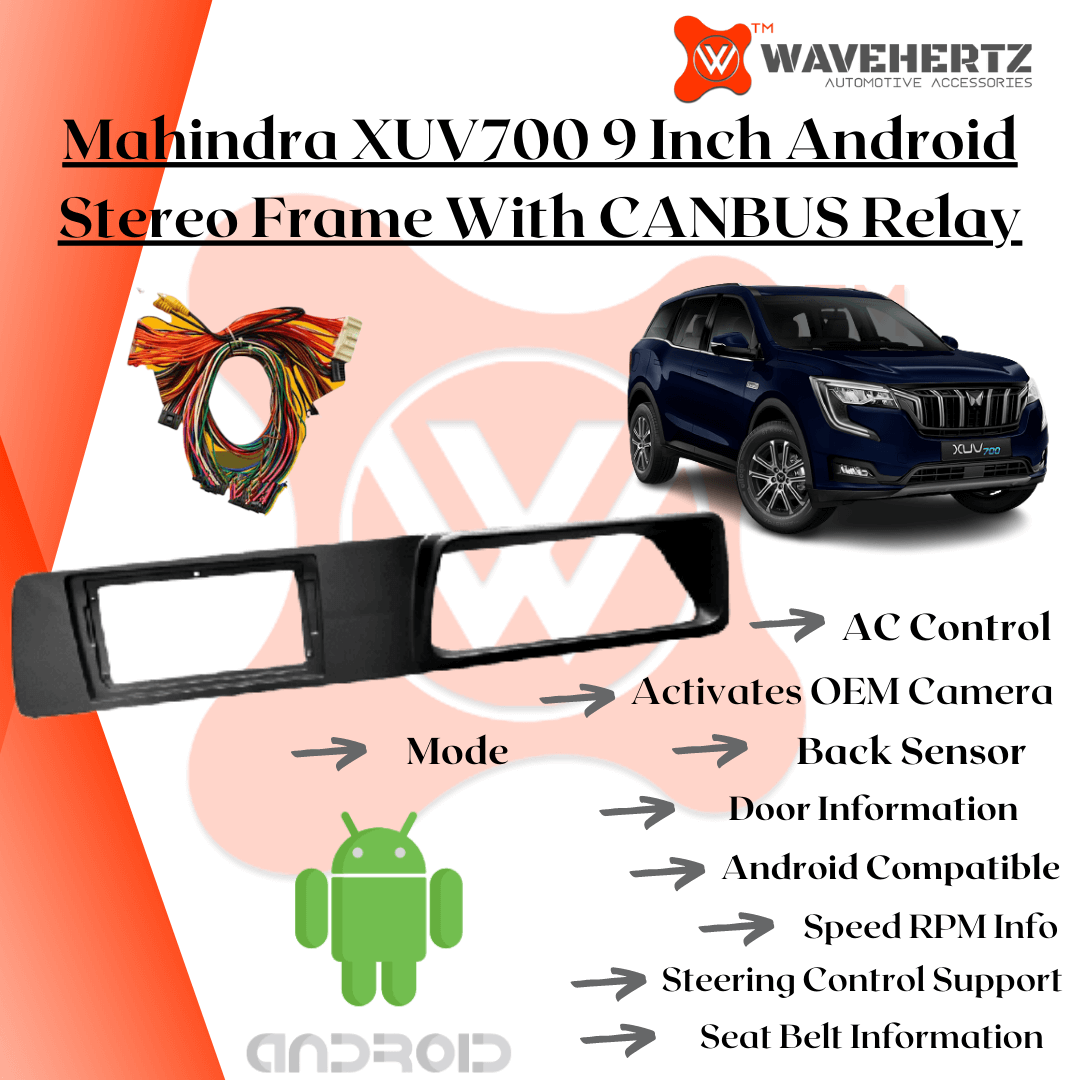Mahindra XUV700 Android Stereo Frame 9 inch with canbus