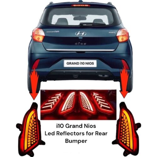 Hyundai Grand i10 NIOS LED Rear Bumper Reflector With Matrix