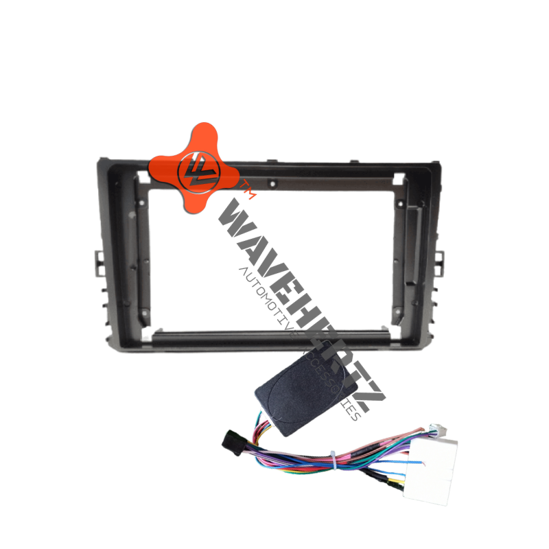 Volkswagen Virtus Taigun 9 inch android stereo frame with canbus wiring harness kit