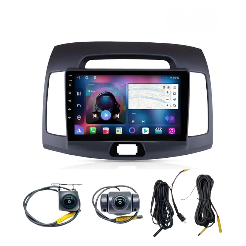 Hyundai-Elantra-2007-2013-9-Inch-Android-Car-Stereo-4GB64GB-With-Front-Rear-Camera-DVR