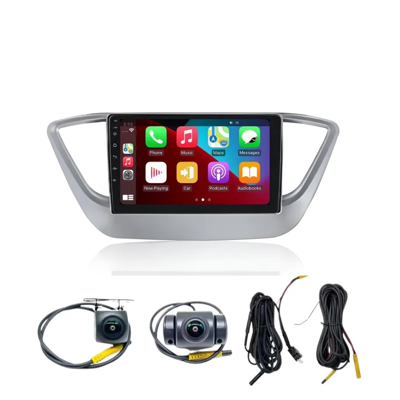 Hyundai-Verna-2023-9-Inch-Android-Car-Stereo-4GB64GB-With-Front-Rear-Camera-DVR
