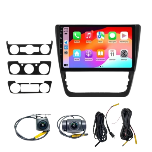 Skoda Yeti (2009-2014) 9 Inch Android Car Stereo 4GB/64GB With Front & Rear Camera DVR | Wireless Apple CarPlay | Android Auto | DSP | With Frame
