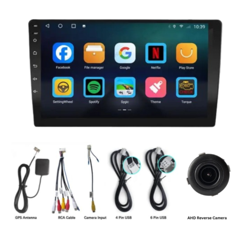 Hyundai Santafe (2006-2010) 9 Inch Android Car Stereo | TS9 | 4GB RAM | 32GB ROM | Wireless Apple CarPlay | Android Auto | DSP | IPS Screen | Wi-Fi | Quad Core CPU | Bluetooth | GPS Navigation Support | AHD Reverse Camera
