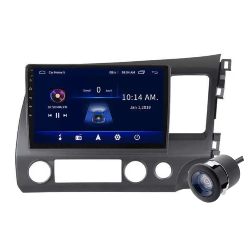 Honda Civic (2006-2014) 9 Inch Android Car Stereo | TS9 | 4GB RAM | 32GB ROM | Wireless Apple CarPlay | Android Auto | DSP | IPS Screen | Wi-Fi | Quad Core CPU | Bluetooth | GPS Navigation Support | AHD Reverse Camera