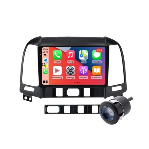 Hyundai Santafe (2006-2010) 9 Inch Android Car Stereo | TS9 | 4GB RAM | 32GB ROM | Wireless Apple CarPlay | Android Auto | DSP | IPS Screen | Wi-Fi | Quad Core CPU | Bluetooth | GPS Navigation Support | AHD Reverse Camera