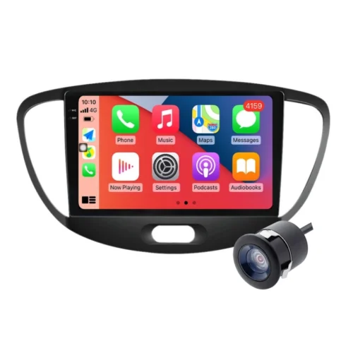 Hyundai i-10 (2006-2013) 9 Inch Android Car Stereo | TS9 | 4GB RAM | 32GB ROM | Wireless Apple CarPlay | Android Auto | DSP | IPS Screen | Wi-Fi | Quad Core CPU | Bluetooth | GPS Navigation Support | AHD Reverse Camera