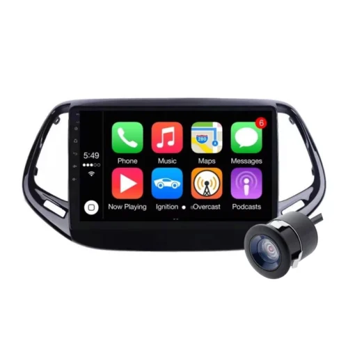 JEEP Compass 9 Inch Android Car Stereo | TS9 | 4GB RAM | 32GB ROM | Wireless Apple CarPlay | Android Auto | DSP | IPS Screen | Wi-Fi | Quad Core CPU | Bluetooth | GPS Navigation Support | AHD Reverse Camera
