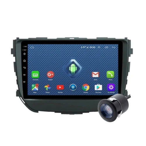 Maruti Suzuki Brezza (2012-2021) 9 Inch Android Car Stereo | TS9 | 4GB RAM | 32GB ROM | Wireless Apple CarPlay | Android Auto | DSP | IPS Screen | Wi-Fi | Quad Core CPU | Bluetooth | GPS Navigation Support | AHD Reverse Camera