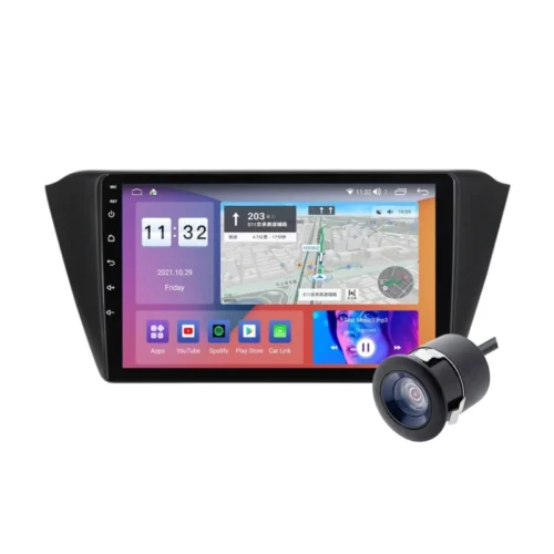 Skoda Fabia 9 Inch Android Car Stereo | TS9 | 4GB RAM | 32GB ROM | Wireless Apple CarPlay | Android Auto | DSP | IPS Screen | Wi-Fi | Quad Core CPU | Bluetooth | GPS Navigation Support | AHD Reverse Camera