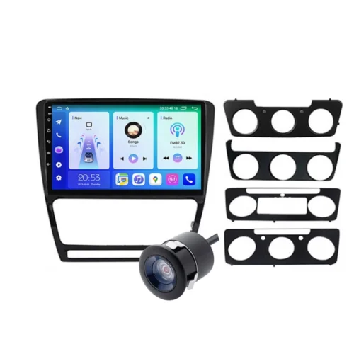 Skoda Octavia (2008-2013) 9 Inch Android Car Stereo | TS9 | 4GB RAM | 32GB ROM | Wireless Apple CarPlay | Android Auto | DSP | IPS Screen | Wi-Fi | Quad Core CPU | Bluetooth | GPS Navigation Support | AHD Reverse Camera