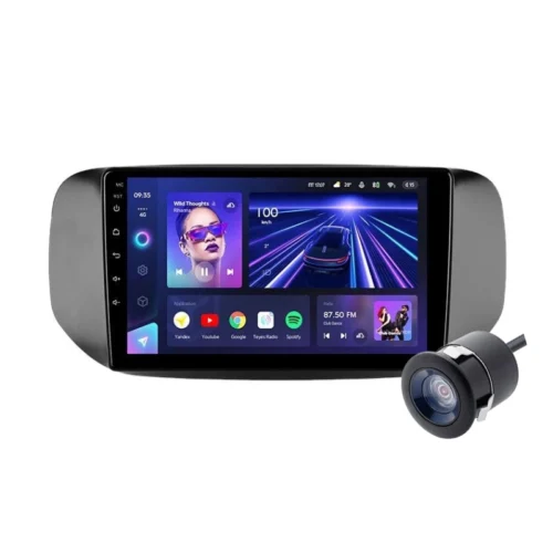 Tata Hexa 9 Inch Android Car Stereo | TS9 | 4GB RAM | 32GB ROM | Wireless Apple CarPlay | Android Auto | DSP | IPS Screen | Wi-Fi | Quad Core CPU | Bluetooth | GPS Navigation Support | AHD Reverse Camera