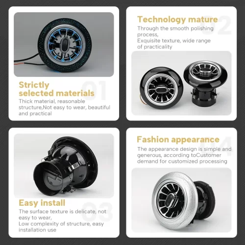 Mahindra THAR CARDI K4 Plus LED AC Vent Ambient Light Kit | 8-in-1 Atmosphere Lamp K4 Plus with App Control