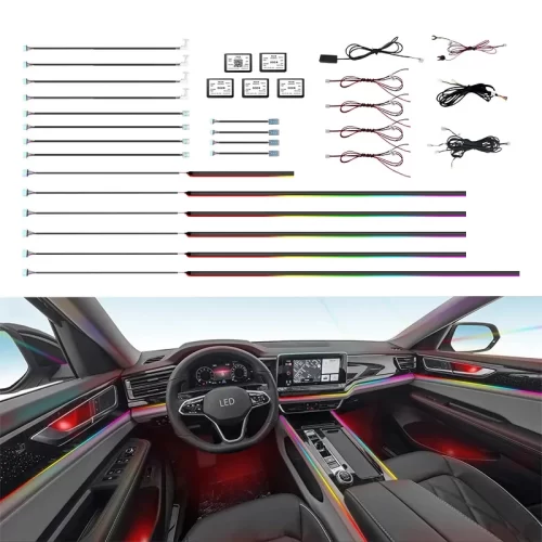 Universal K4 Ambient Light | Ambient Smart LED Light Strip Kit for Interior Car Lighting | Universal K4 Atmosphere Ambient Lighting Solution with App control