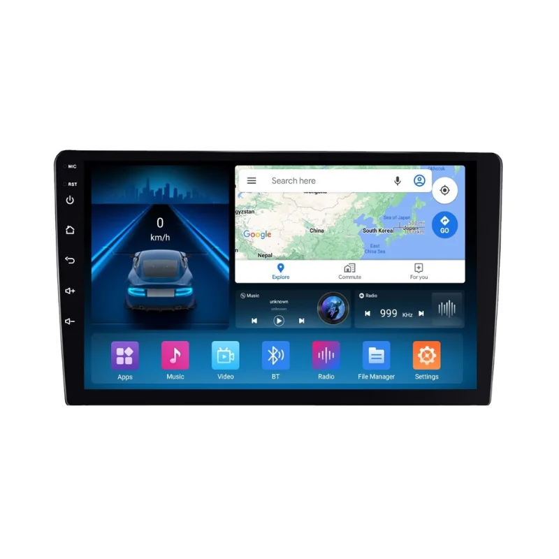 Wavehertz Core X Series 9 Inch Android Stereo Octa-Core CPU | 6GB RAM 128GB Storage | Cortex A55 1.6 GHz Processor | Wireless Apple CarPlay | Android Auto | 4G SIM Support | AHD 360 Support | DSP